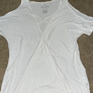 American Eagle off the Shoulder Soft & Sexy Tee Size XS